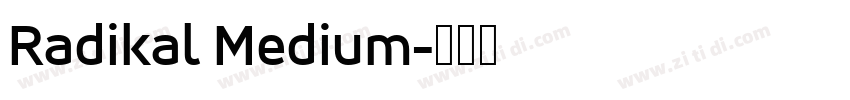 Radikal Medium字体转换
